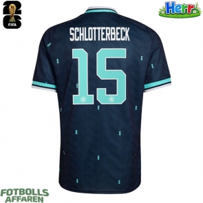 Tyskland Nico Schlotterbeck #15 Bortatröja VM 2026 Kortärmad